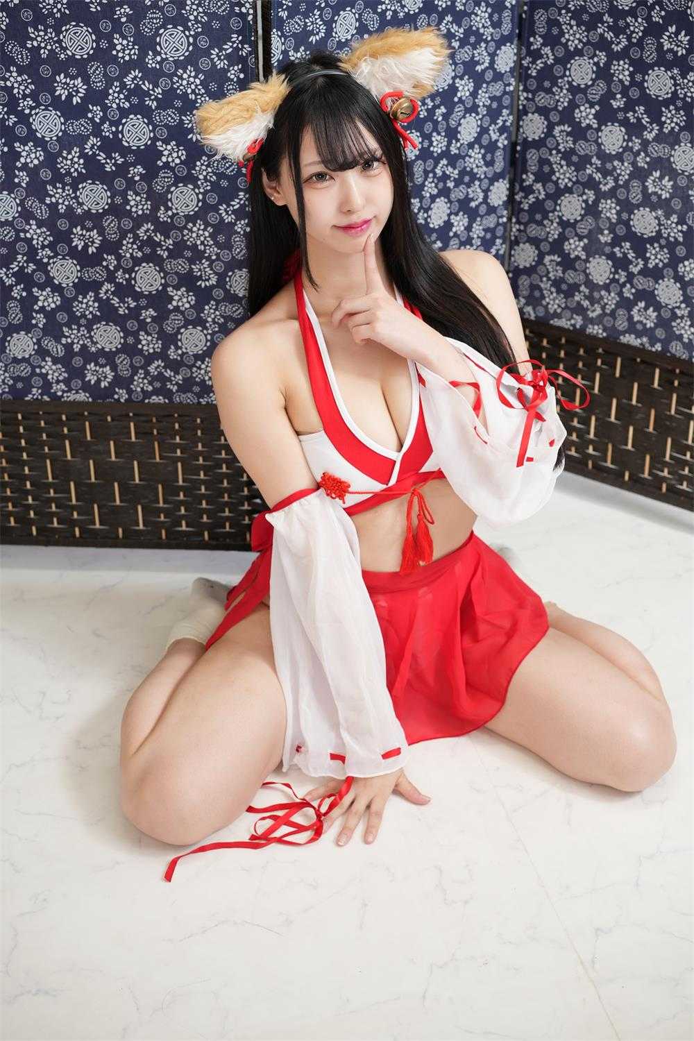 [cosplay/しおん共和国]神社里有兽耳巫女！？[116P/2.79G]（2）